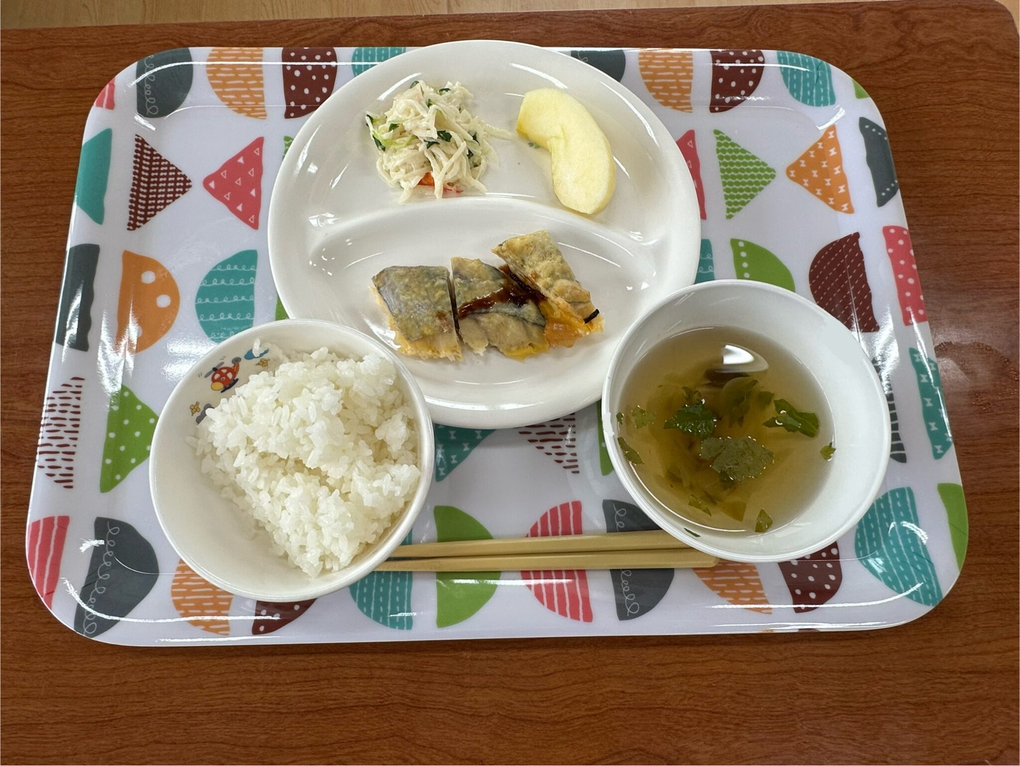 今日の給食🐟